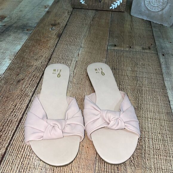 mix no 6 blush pink Romano slide sandals - Picture 3 of 11